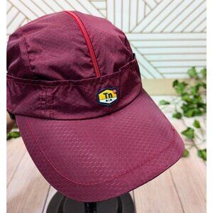 Vintage Nike TN AIR Zip Baseball Cap Snapback Hat Maroon Red RARE HTF ONE SIZE